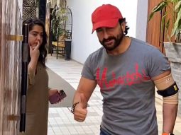 Saif Ali Khan greets paps with a smile as he gets clicked in the city