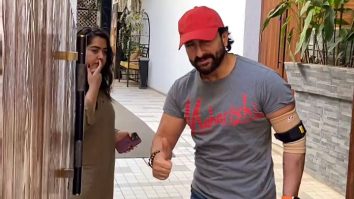 Saif Ali Khan greets paps with a smile as he gets clicked in the city
