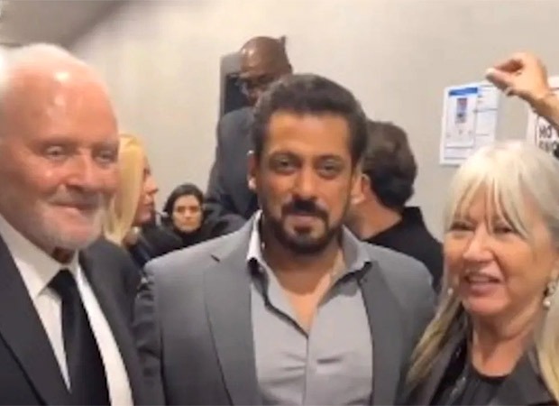Salman Khan strikes a pose with Anthony Hopkins at an awards ceremony in Riyadh; watch