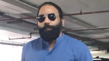Sandeep Reddy Vanga poses for paps as he gets clicked at the airport