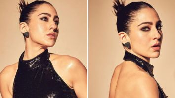 Sara Ali Khan serves sizzling fashion in black sequin gown with lobster design at Filmfare awards 2024
