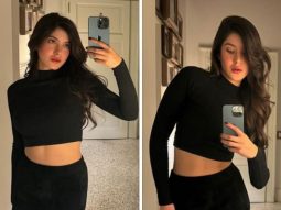 Shanaya Kapoor is turning heads and how in black and crop top