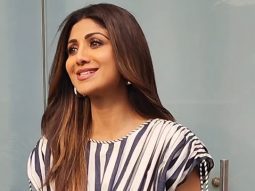Shilpa Shetty flaunts her perfect smile as she poses for paps