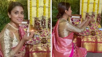 Shriya Saran dons her wedding saree to celebrate the occasion of Ram Mandir inauguration in Ayodhya