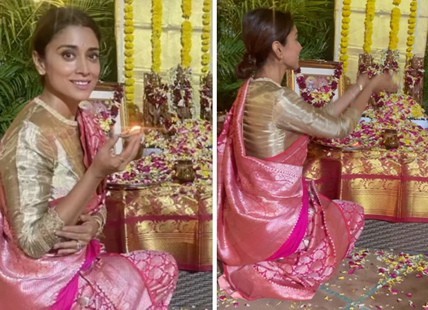 Shriya Saran dons her wedding saree to celebrate the occasion of Ram Mandir inauguration in Ayodhya