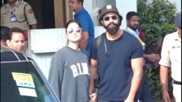 So adorable! Vicky Kaushal & Katrina Kaif strike a pose for paps at the airport