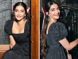 Sonam Kapoor accessorises her hair with pink bow, dresses head-to-toe in Dior for a date night in Paris, see pics