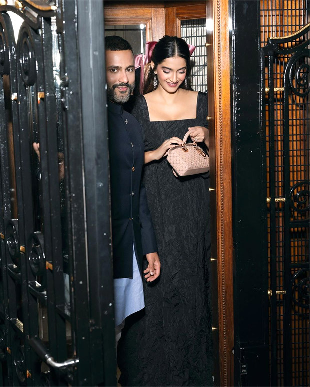 Sonam Kapoor accessorises her hair with pink bow, dresses head-to-toe in Dior for a date night in Paris, see pics