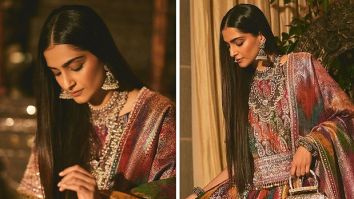 Sonam Kapoor looks opulent in outfit made from vintage Banarasi saree with antique embroidery and jewellery – a fusion of history and style