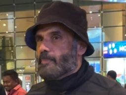 Suniel Shetty looks super cool in an all black look at the airport