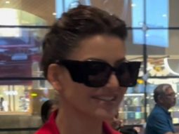 Urvashi Rautela absolutely rocks the red airport look
