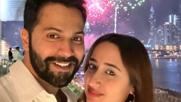 Varun Dhawan and Natasha Dalal ring in 2024 with fireworks display, watch 
