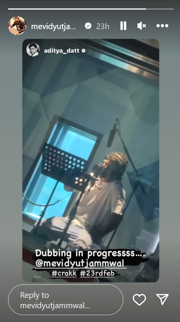 Vidyut Jammwal dubs for Crakk - Jeetegaa Toh Jiyegaa; director Aditya Datt shares sneak peek