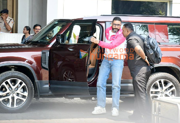 Photos: Manushi Chhillar and Abhishek Bachchan snapped at Kalina airport