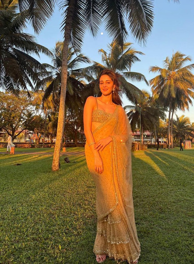 Ananya Panday shimmers in gold, adding Bollywood glamour to Rakul Preet and Jacky Bhagnani's wedding in Goa
