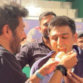Kartik Aaryan enjoys Ras Malai to celebrate the wrap up of the final schedule of Chandu Champion; calls it ‘Taste of Victory’