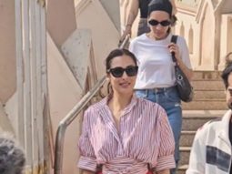 Malaika Arora gets clicked by paps at Mount Mary Church