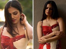 Malavika Mohanan is a sight to behold in red & white Saaksha & Kinni maxi dress