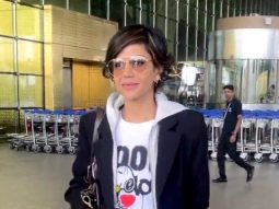 Mandira Bedi rocks the airport look, keeping it casual yet chick