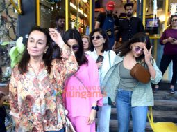 Photos: Alia Bhatt, Neetu Kapoor, Shaheen Bhatt, and Soni Razdan snapped outside a cafe in Bandra