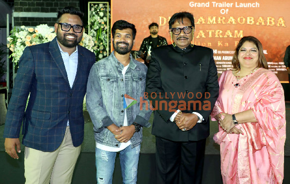 photos celebs attend the trailer launch of the film dharmaraobaba atram dilon ka raja 3