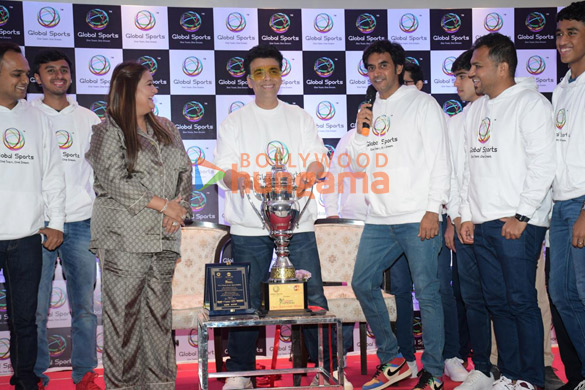 photos karan johar shashank khaitan and others were snapped at the press conference of global sports pickleball championship 5