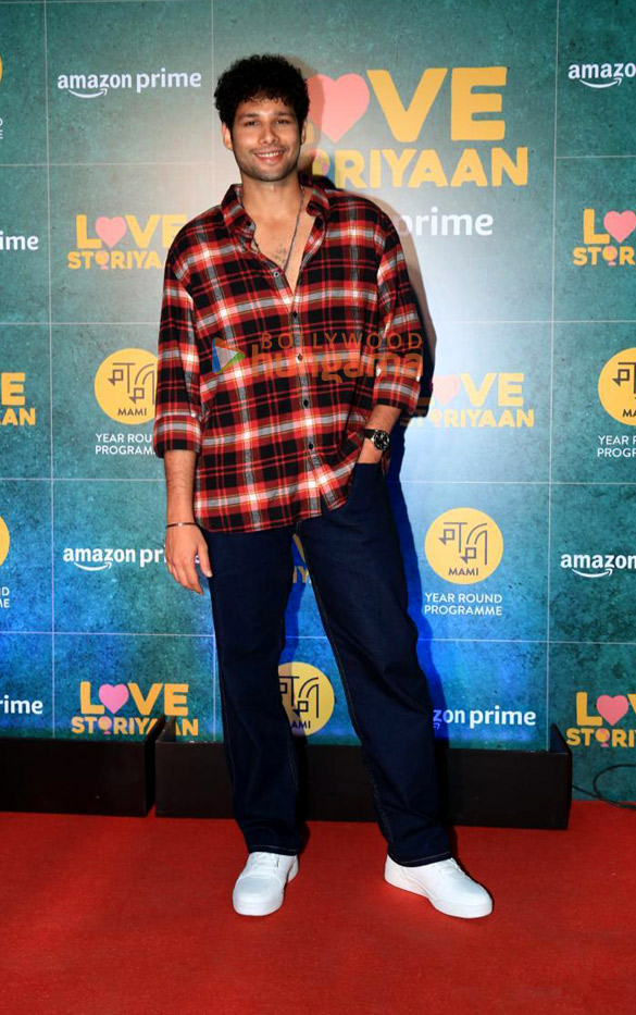 photos karan johar siddhant chaturvedi riya sen and many more snapped at love storiyaan special screening 2