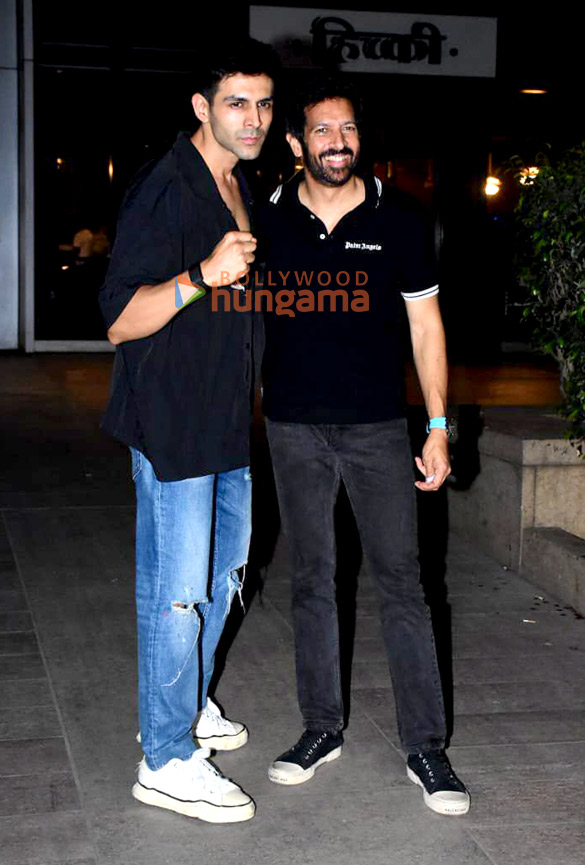 photos kartik aaryan and kabir khan snapped at bkc 3