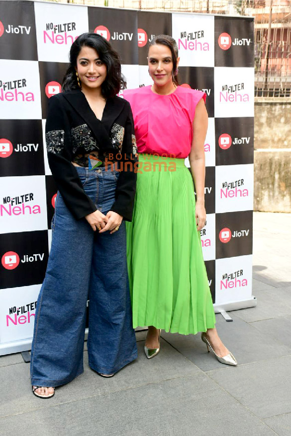 photos rashmika mandanna and neha dhupia snapped on sets of the show no filter neha season 6 4