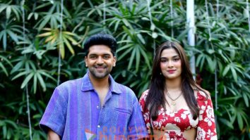 Photos: Saiee Manjrekar and Guru Randhawa snapped promoting Kuch Khattaa Ho Jaay