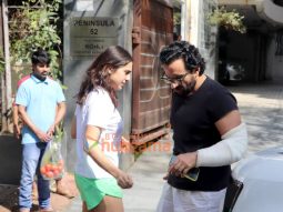 Photos: Sara Ali Khan and Saif Ali Khan snapped in Juhu