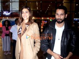 Photos: Shahid Kapoor, Kriti Sanon, Hema Malini and Zanai Bhosle snapped at the airport