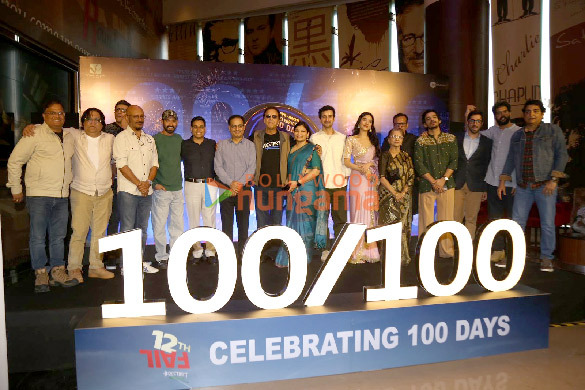 photos vikrant massey medha shankar vidhu vinod chopra and others grace the 100 days celebration of 12th fail at pvr juhu