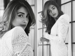 Pooja Hegde minimally ups her ethnic glam game in a beautiful white cut-out saree