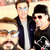 Ranbir Kapoor, Arjun Kapoor catch up with singer Shadab Faridi at airport, see pics