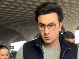 Ranbir Kapoor poses for paps as he gets clicked at the airport