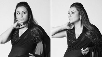 Rani Mukerji showcased her ethnic fashion sensibilities in a gorgeous black shimmery saree at Dadasaheb Phalke International Film Festival Awards