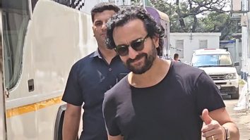 Saif Ali Khan waves at paps as he gets clicked in the city