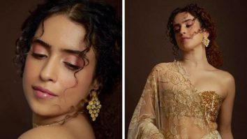 Sanya Malhotra glistens like gold in gold & white saree for Dadasaheb Phalke International Film Festival Awards Sanya Malhotra glistens like gold in gold & white saree for Dadasaheb Phalke International Film Festival Awards