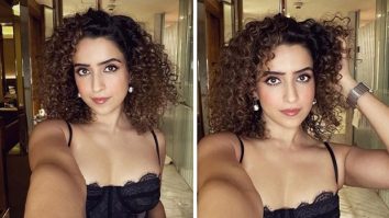 Sanya Malhotra looks sensational in her fierce black corset and pants