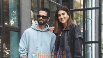 Photos: Shahid Kapoor and Kriti Sanon snapped at Maddock Films’ office