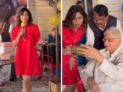 Shamita Shetty’s birthday celebrations include a touching visit to an old age home; watch