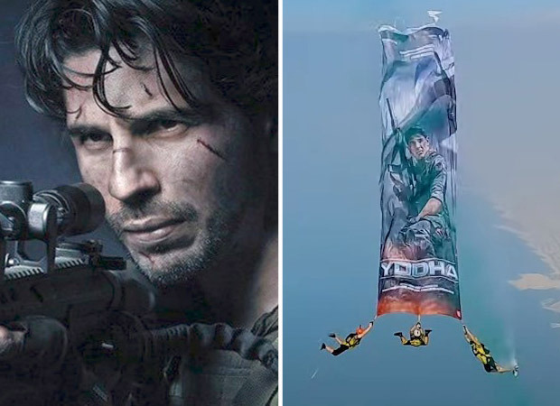 Sidharth Malhotra starrer Yodha gets poster launch13,000 feet mid-air ahead of teaser launch on February 19, watch