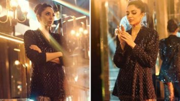 Sobhita Dhulipala is catching everyone’s attention as she confidently rocks sheer, glittering pants paired with a blazer