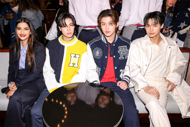 Sonam Kapoor meets fashion legend Tommy Hilfiger at New York Fashion Week; sits next to Thai stars Phuwin Tangsakyuen, Pond Naravit and Win Metawin, see viral videos and photos