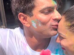 Adorable! Devi is all excited about celebrating Holi with mom & dad, Bipasha Basu & Karan Singh Grover