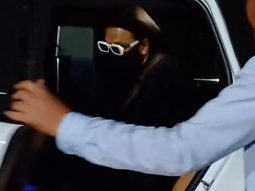 All black outfit with contrasting white shades, Ranveer Singh is back in Jamnagar