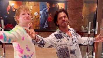 An unexpected crossover! Shah Rukh Khan teaches Ed Sheeran his signature pose