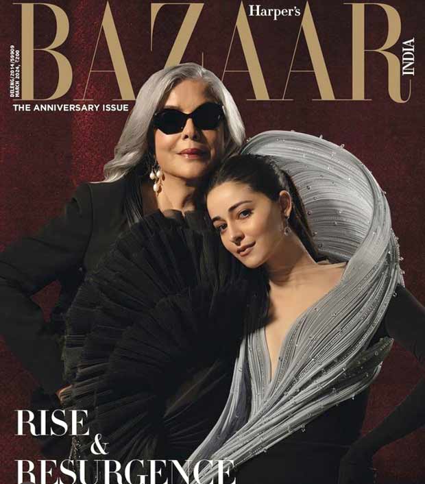 Ananya Panday and Zeenat Aman shine in Gaurav Gupta dresses for Harper's Bazaar cover shoot