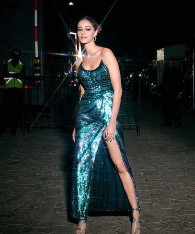Ananya Panday is literal glittering Goodness in a strapless bodycon gown